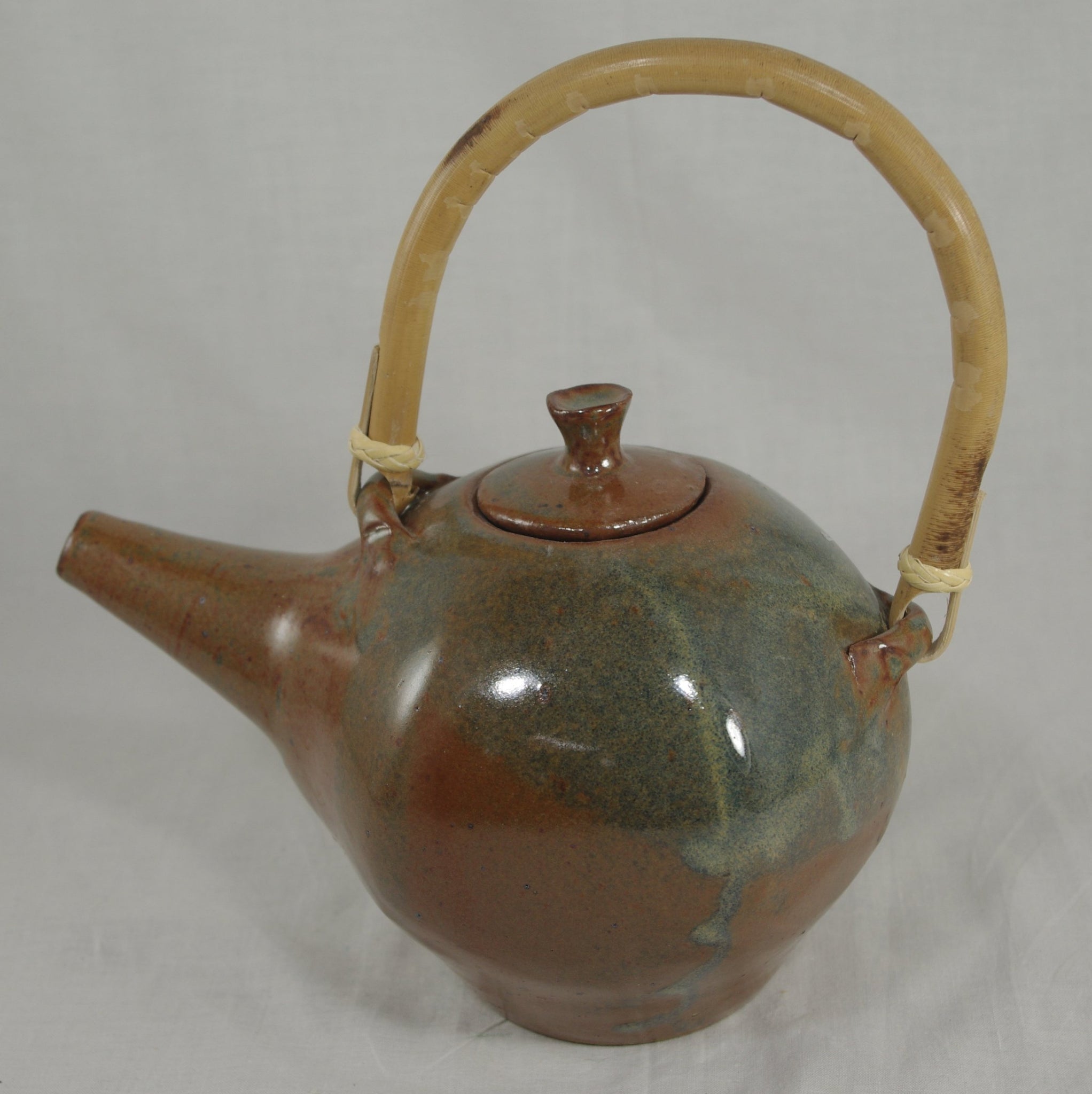 Tea Pot with Bamboo Handle # 1 - Skip Bleecker